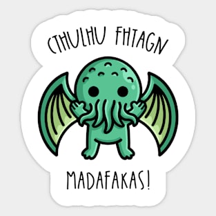 Unleashing Chaos: Cthulhu's Dark Awakening Sticker